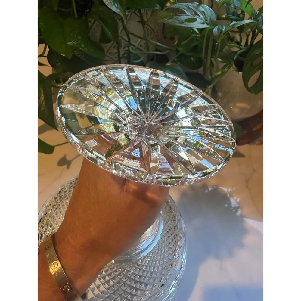 Vintage Galway Crystal “Leah” Compote – Irish Crystal Pedestal Centerpiece Bowl